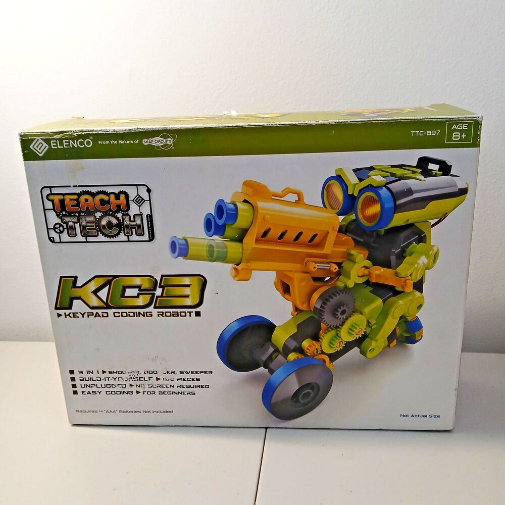 KC3 Keypad Coding Robot Hands on Learning Elenco Teach Tech NEW DAMAGED BOX